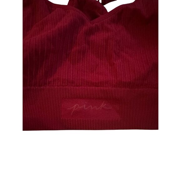 PINK Victorias Secret Active Red Bralette Size Small - Picture 5 of 6